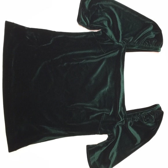 AQUA Velvet Square-Neck Puff Sleeve Top - Picture 6 of 7